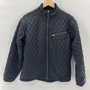 Obermeyer Vintage Men’s Black Quilted Vented Ski Snow Jacket Coat Size Small
